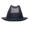 Klobuk Trilby v mornarsko modri barvi s čipko - velikost M 570 mm - FourniResto - Fourniresto