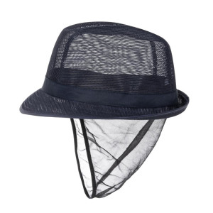 Klobuk Trilby v mornarsko modri barvi s čipko - velikost M 570 mm - FourniResto - Fourniresto