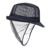 Klobuk Trilby v mornarsko modri barvi s čipko - velikost M 570 mm - FourniResto - Fourniresto