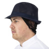 Klobuk Trilby v mornarsko modri barvi s čipko - velikost S 550 mm - FourniResto - Fourniresto