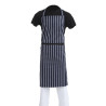 Predpasnik Bavette Extra Long brez žepa, črtast modro-beli - Whites Chefs Clothing - Fourniresto