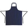 Predpasnik Bavette Extra Long brez žepa, črtast modro-beli - Whites Chefs Clothing - Fourniresto