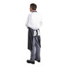 Predpasnik Bavette Extra Long brez žepa, črtast modro-beli - Whites Chefs Clothing - Fourniresto