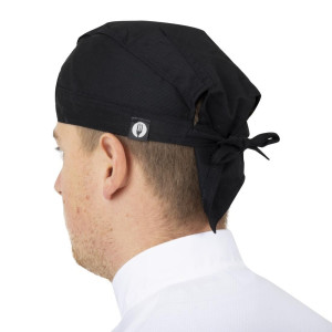 Bandana Chef Črna iz poliestra in bombaža - Chef Works - Fourniresto