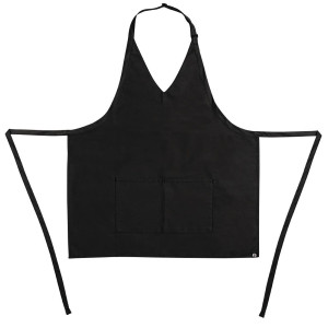 Predpasnik Bavette Tuxedo Črn iz poliestra in bombaža 698 x 838 mm - Chef Works - Fourniresto