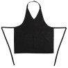 Predpasnik Bavette Tuxedo Črn iz poliestra in bombaža 698 x 838 mm - Chef Works - Fourniresto