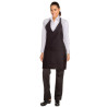 Predpasnik Bavette Tuxedo Črn iz poliestra in bombaža 698 x 838 mm - Chef Works - Fourniresto