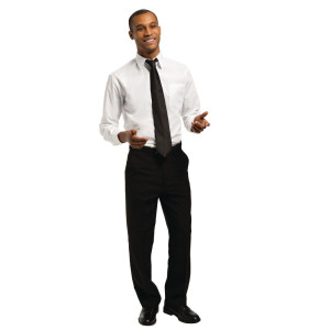 Moška bela srajca z dolgimi rokavi Uniform Works - Velikost S - Chef Works - Fourniresto