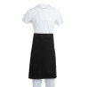 Predpasnik Standard črne barve iz poliestra/bombaža 914 x 762 mm - Whites Chefs Clothing - Fourniresto