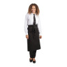 Predpasnik Standard črne barve iz poliestra/bombaža 914 x 762 mm - Whites Chefs Clothing - Fourniresto