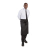 Predpasnik Standard črne barve iz poliestra/bombaža 914 x 762 mm - Whites Chefs Clothing - Fourniresto