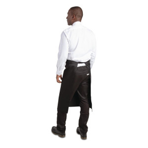 Predpasnik Standard črne barve iz poliestra/bombaža 914 x 762 mm - Whites Chefs Clothing - Fourniresto