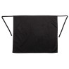 Predpasnik Standard črne barve iz poliestra/bombaža 914 x 762 mm - Whites Chefs Clothing - Fourniresto
