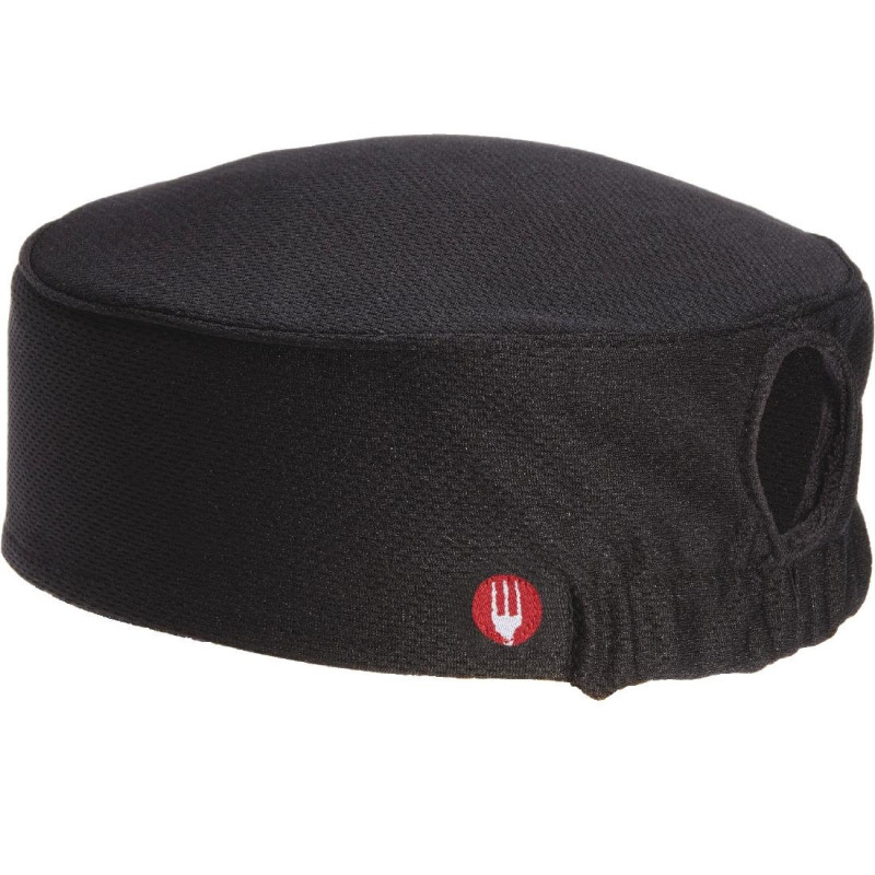 Calot De Cuisine Noir Cool Vent Pour Femme - Chef Works - Fourniresto Calot De Cuisine Noir Cool Vent Pour Femme - Chef Works - Fourniresto