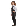 Predpasnik natakarja s črnim V-izrezom iz poliestra/bombaža 838 x 698 mm - Whites Chefs Clothing - Fourniresto