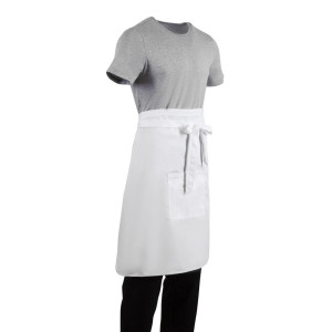 Predpasnik za strežbo standard bel 1000 x 700 mm - oblačila za kuharje Whites - Fourniresto