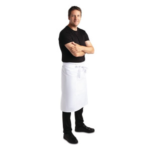 Predpasnik za strežbo standard bel 1000 x 700 mm - oblačila za kuharje Whites - Fourniresto