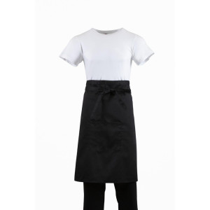 Predpasnik za natakarja Standard črne barve 1000 x 700 mm - Whites Chefs Clothing - Fourniresto