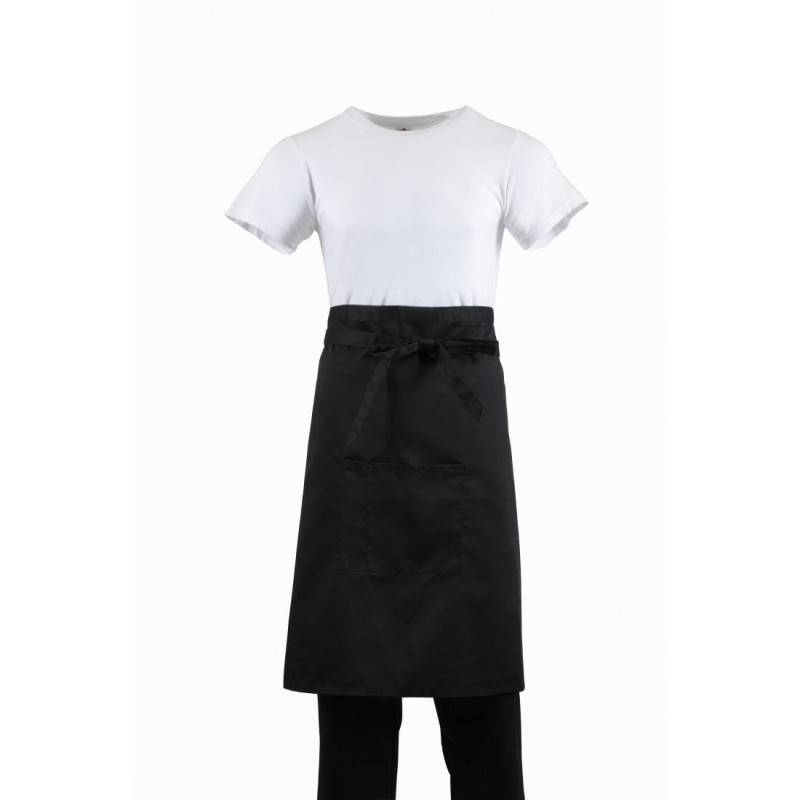 Predpasnik za natakarja Standard črne barve 1000 x 700 mm - Whites Chefs Clothing - Fourniresto Predpasnik za natakarja Standard črne barve 1000 x 700 mm - Whites Chefs Clothing - Fourniresto
