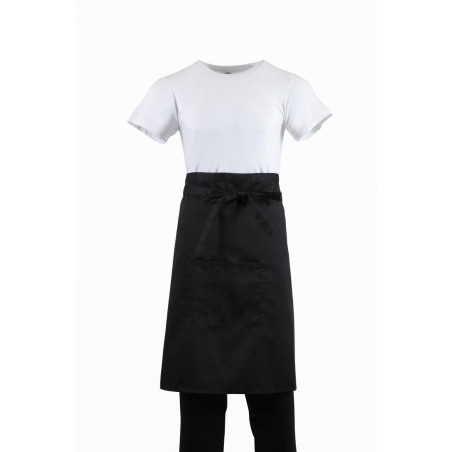 Predpasnik za natakarja Standard črne barve 1000 x 700 mm - Whites Chefs Clothing - Fourniresto
