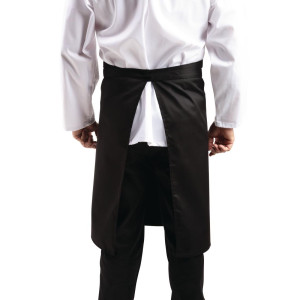 Predpasnik za natakarja Standard črne barve 1000 x 700 mm - Whites Chefs Clothing - Fourniresto