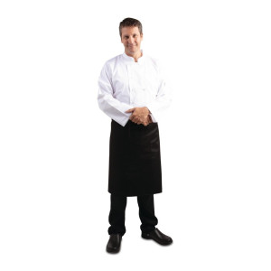 Predpasnik za natakarja Standard črne barve 1000 x 700 mm - Whites Chefs Clothing - Fourniresto