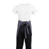 Predpasnik za natakarja, siv antracit iz poliestra/bombaža 750 x 373 mm - Whites Chefs Clothing - Fourniresto