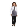 Predpasnik za natakarja, siv antracit iz poliestra/bombaža 750 x 373 mm - Whites Chefs Clothing - Fourniresto