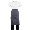 Predpasnik sive barve iz polikotona 1000 x 700 mm - Whites Chefs Clothing - Fourniresto