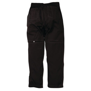 Hlače za kuharje unisex Baggy črne barve - velikost S - Chef Works - Fourniresto
