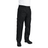 Hlače za kuhinjo Mixte Fit Cargo Noir - Velikost M - Chef Works - Fourniresto