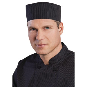 Kuharska kapa Cool Vent s tankimi belimi črtami - enotna velikost - Chef Works - Fourniresto