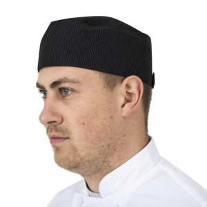 Kuharska kapa Cool Vent s tankimi belimi črtami - enotna velikost - Chef Works - Fourniresto