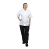 Oblačilo za kuharje v beli barvi s kratkimi rokavi Boston - Velikost L - Whites Chefs Clothing - Fourniresto