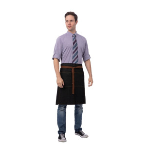 Predpasnik natakarja črne barve Urban Memphis 609 x 812 mm - Chef Works - Fourniresto