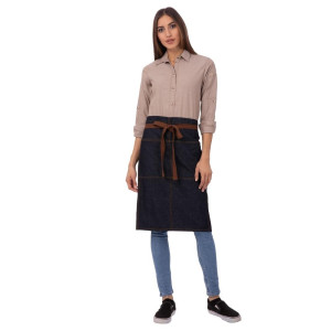 Predpasnik za natakarja v modri barvi Urban Memphis 609 x 812 mm - Chef Works - Fourniresto