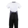 Predpasnik natakarja s sivim antracitnim ovratnikom iz poliestra in bombaža 838 x 698 mm - Whites Chefs Clothing - Fourniresto