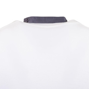 Predpasnik natakarja s sivim antracitnim ovratnikom iz poliestra in bombaža 838 x 698 mm - Whites Chefs Clothing - Fourniresto