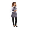 Predpasnik natakarja s sivim antracitnim ovratnikom iz poliestra in bombaža 838 x 698 mm - Whites Chefs Clothing - Fourniresto