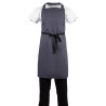 Predpasnik Bavette siva antracit iz polikotona 711 x 965 mm - Whites Chefs Clothing - Fourniresto