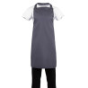 Predpasnik Bavette siva antracit iz polikotona 711 x 965 mm - Whites Chefs Clothing - Fourniresto