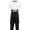 Predpasnik Bavette siva antracit iz polikotona 711 x 965 mm - Whites Chefs Clothing - Fourniresto
