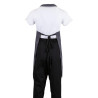 Predpasnik Bavette siva antracit iz polikotona 711 x 965 mm - Whites Chefs Clothing - Fourniresto