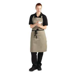 Predpasnik Bavette Olive iz polikotona 711 x 965 mm - Whites Chefs Clothing - Fourniresto