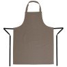 Predpasnik Bavette v svetlo rjavi barvi iz polikotona 711 x 965 mm - Whites Chefs Clothing - Fourniresto