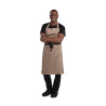 Predpasnik Bavette v svetlo rjavi barvi iz polikotona 711 x 965 mm - Whites Chefs Clothing - Fourniresto