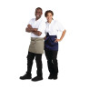 Predpasnik za natakarja, kratka različica, olivno zelen, polikotonski, 373 x 750 mm - Whites Chefs Clothing - Fourniresto