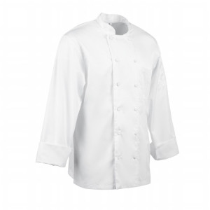 Bele mešane kuhinjske srajce z dolgimi rokavi Calgary - velikost L - Chef Works - Fourniresto