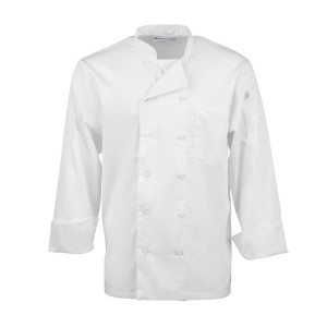 Bele mešane kuhinjske srajce z dolgimi rokavi Calgary - velikost L - Chef Works - Fourniresto