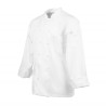 Poznate belo mešano kuhinjsko jakno s dolgimi rokavi Calgary - velikost S - Chef Works - Fourniresto